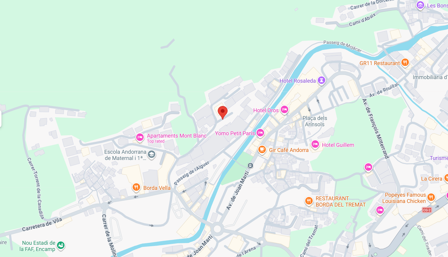 Encamp Location Map